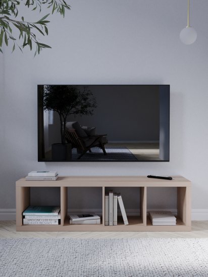 Стеллаж Руан 4 секции KONSENSA 40.4x143.7x31.7 см ЛДСП цвет дуб