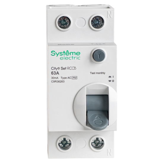 УЗО Systeme Electric City9 Set 2P 63 А 30мА 6кА AC C9R36263