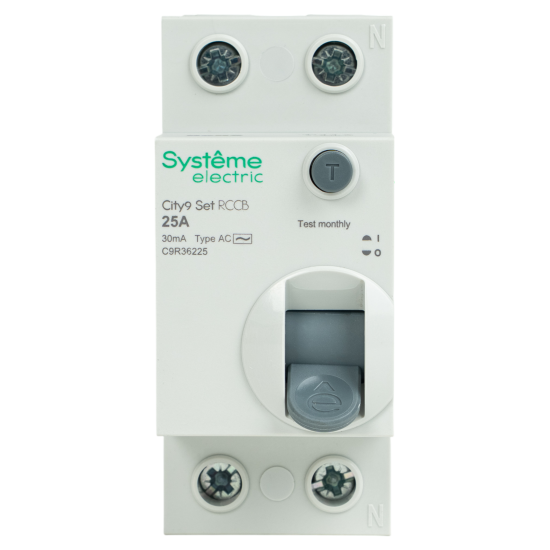 УЗО Systeme Electric City9 Set 2P 25 А 30мА 6кА AC C9R36225