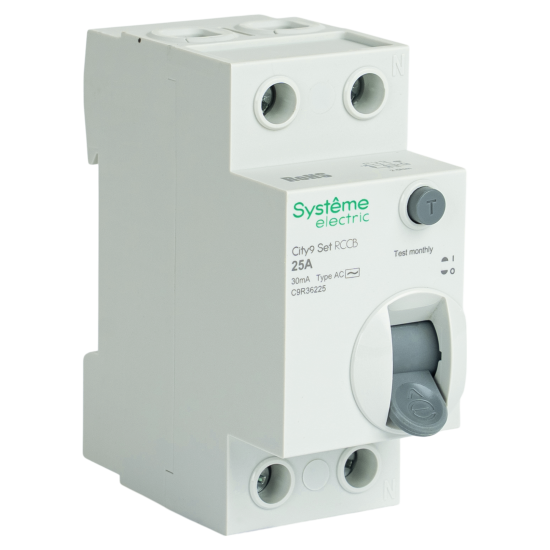 УЗО Systeme Electric City9 Set 2P 25 А 30мА 6кА AC C9R36225
