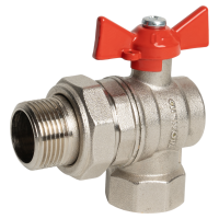 Кран шаровой с американкой угловой Monlid DN20 PN40 3/4