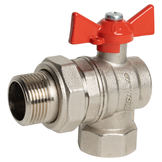 Кран шаровой с американкой угловой Monlid DN20 PN40 3/4
