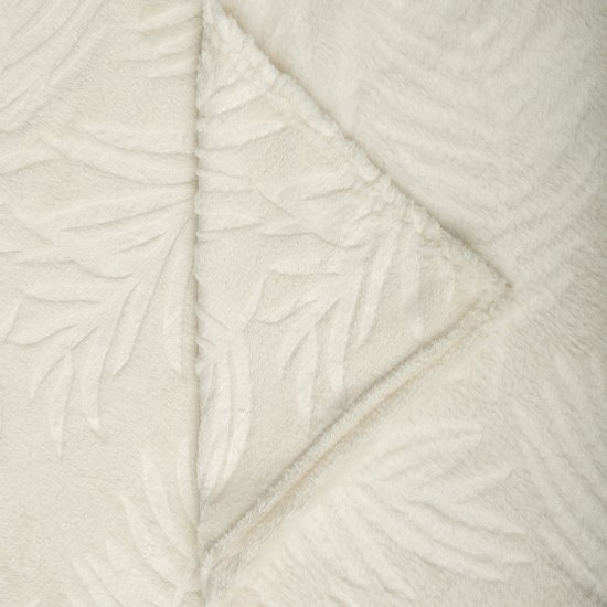 Плед Листья 150x200 см полиэстер цвет шампань