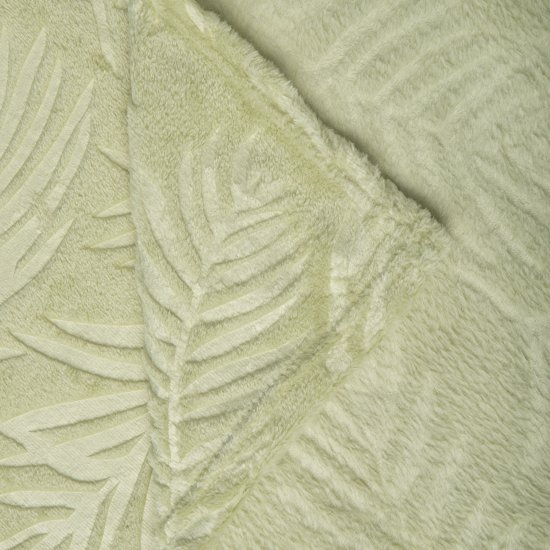 Плед Листья 150x200 см полиэстер цвет зеленый