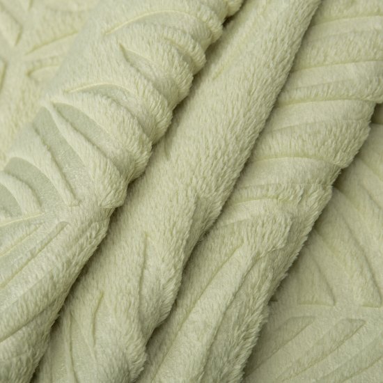 Плед Листья 150x200 см полиэстер цвет зеленый