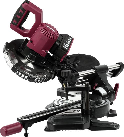 Пила торцовочная аккумуляторная Neolaser NMS-210-S, 20 В Li-ion 4 Ач, 210 мм
