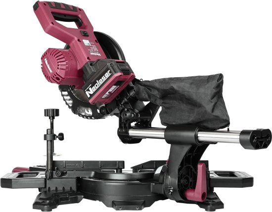 Пила торцовочная аккумуляторная Neolaser NMS-210-S, 20 В Li-ion 4 Ач, 210 мм