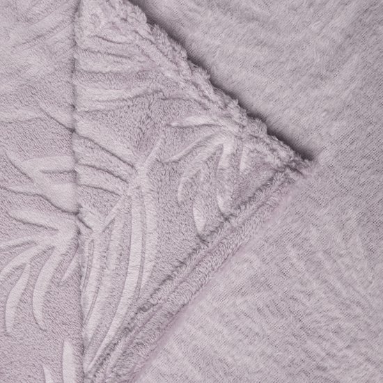 Плед Листья 150x200 см полиэстер цвет сиреневый