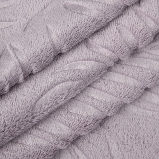 Плед Листья 150x200 см полиэстер цвет сиреневый