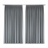 Комплект штор на ленте блэкаут Miamoza Dark 150x250 см цвет серый