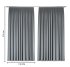 Комплект штор на ленте блэкаут Miamoza Dark 150x250 см цвет серый