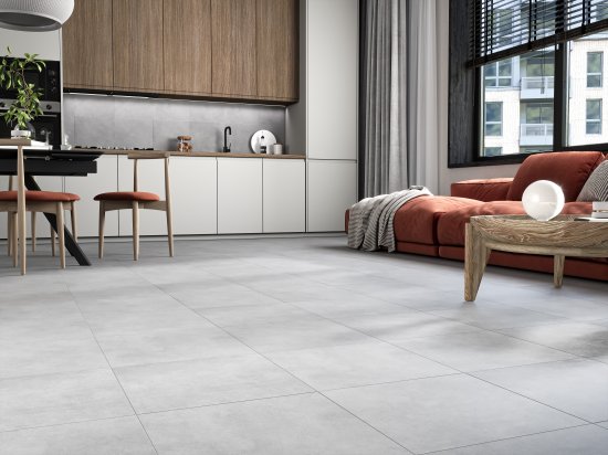 Глазурованный керамогранит Шахтинская Плитка Нео 40x40 см 1.76 м² гладкий цвет серый