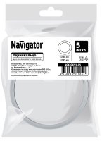 Термокольцо для натяжного потолка Navigator Ø80-95 мм цвет белый 5шт