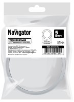 Термокольцо для натяжного потолка Navigator Ø85-100 мм цвет белый 5шт