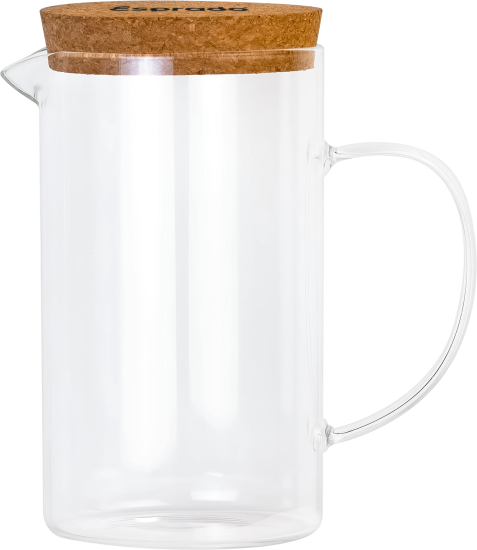 Кувшин 0.9 л Esprado Corteza с крышкой стекло цвет прозрачный