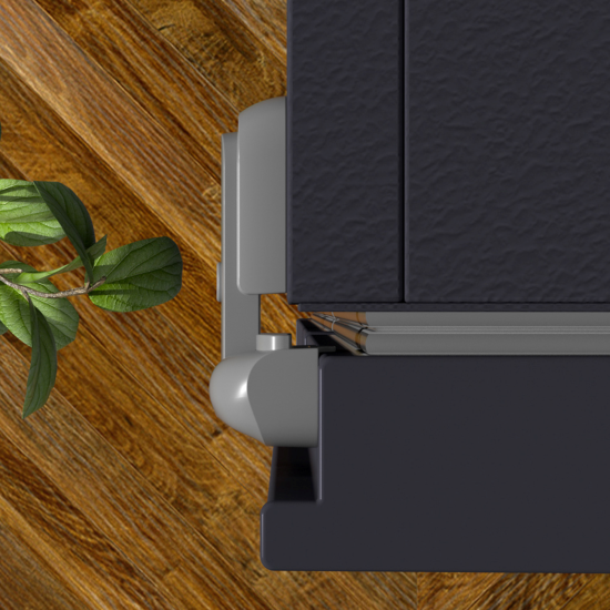 Блокиратор для холодильника Halsa Premium пластик цвет серый