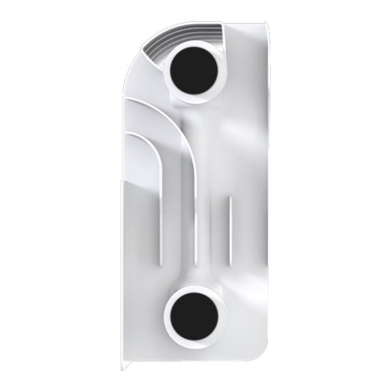 Радиатор секционный Le Heat Bimetal 200/100 6 секций боковое подключение биметалл белый