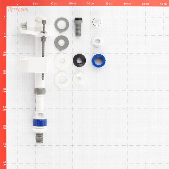 Клапан заливной Siamp Brio боковой/нижний подвод 3/8 х 1/2 (10017253)