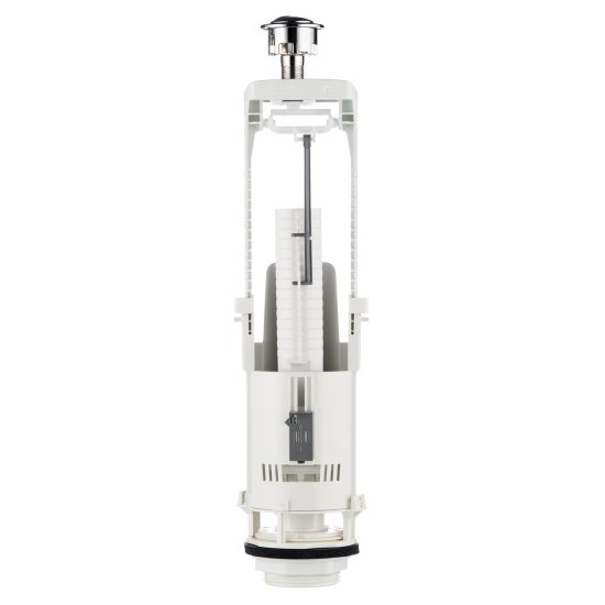 Арматура для унитаза Siamp Brio нижний подвод 1/2 кнопка пластик хром (10017248)