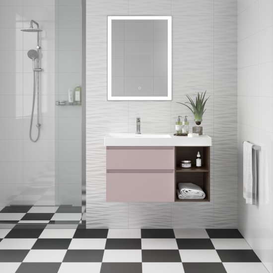 Плитка настенная KREAFORTA Вега 3D 25x40 см 0.9 м² глянцевая цвет белый