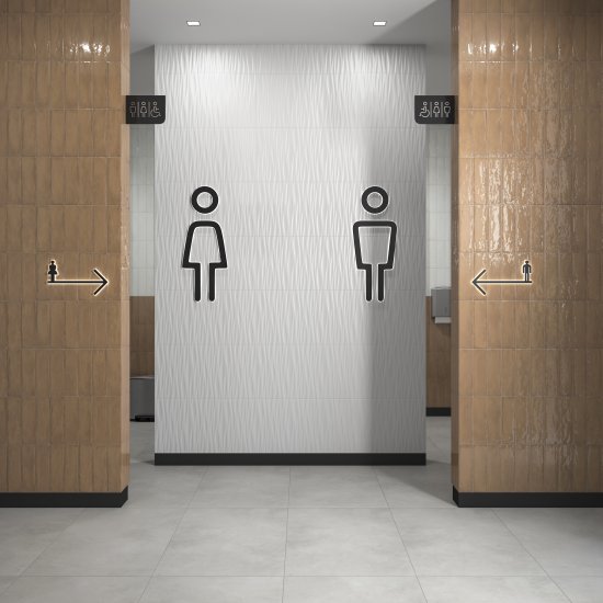 Плитка настенная KREAFORTA Вега 3D 25x40 см 0.9 м² глянцевая цвет белый