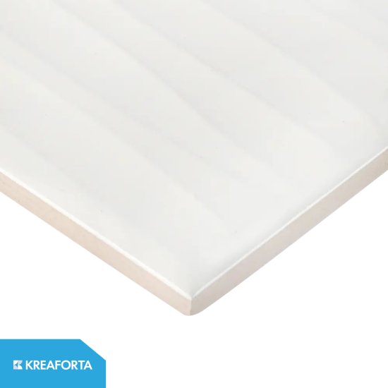 Плитка настенная KREAFORTA Вега 3D 25x40 см 0.9 м² глянцевая цвет белый
