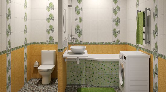 Мозаика стеклянная KREAFORTA зеленая 300x300x4 мм