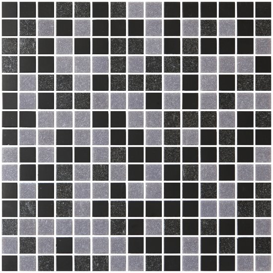 Мозаика стеклянная KREAFORTA черно-серая 327x327x4 мм