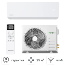 Сплит система инверторная Renome Unica RN-IUNW09ME 9К BTU охлаждение/обогрев c Wi-Fi