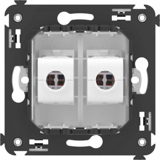 Розетка компьютерная DKC Avanti встраиваемая белая 2хRJ45 (7002280)