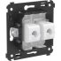 Розетка компьютерная DKC Avanti встраиваемая белая 2хRJ45 (7002280)