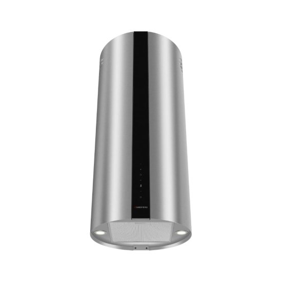 Цилиндрическая островная вытяжка MEFERI TUBE40IX ISLA COMFORT PLUS