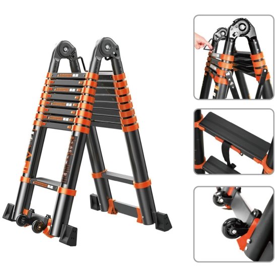 Телескопическая лестница STARTUL BLACK LINE
