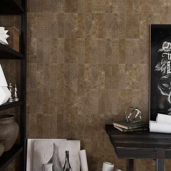 Клинкерная плитка Керамин Юта 4 коричневая 245х65х7 мм (34 шт.=0,54 кв.м)