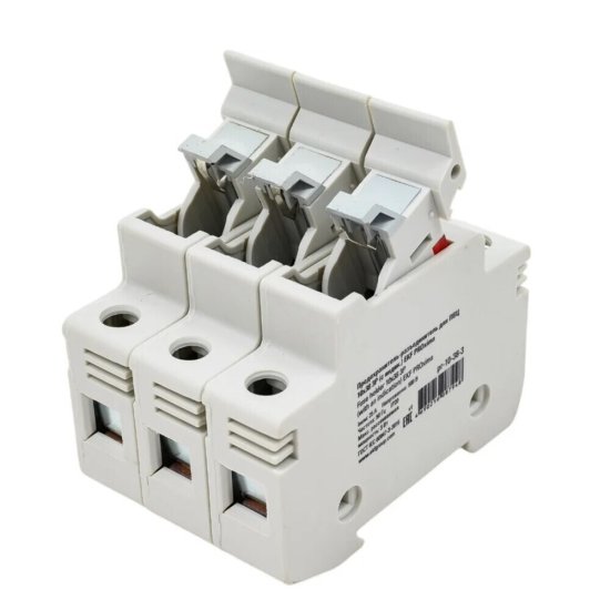 Предохранитель-разъединитель EKF ПВЦ 3P 32А 500 В на DIN-рейку с индикацией (pr-10-38-3)