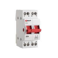 Трехпозиционный переключатель EKF PROxima ТПС-63 2P 32А 230 В на DIN-рейку (TPS232)