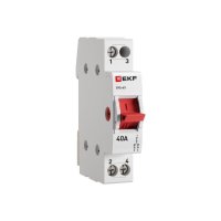 Трехпозиционный переключатель EKF PROxima ТПС-63 1P 40А 230 В на DIN-рейку (TPS140)