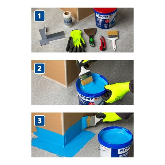 Угол гидроизоляционный внешний Plitonit ГидроЛента 120х200 мм (2 шт.)