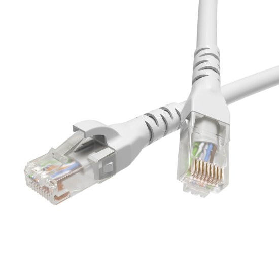 Патч-корд компьютерный U/UTP CAT5е 4х2х0,2 мм LSZH DKC белый (3 м)