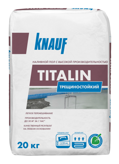 Наливной пол Knauf Титалин 20 кг