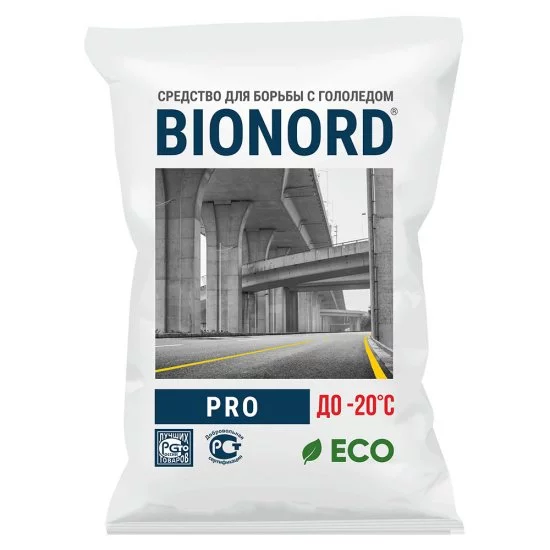 Реагент противогололедный Bionord Pro -20 °С 23 кг