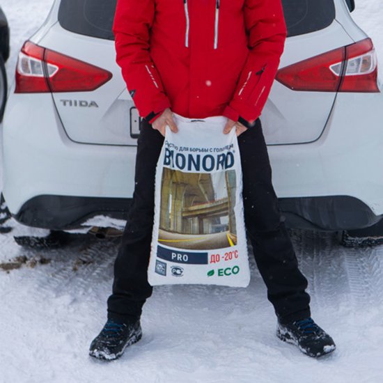 Реагент противогололедный Bionord Pro -20 °С 23 кг