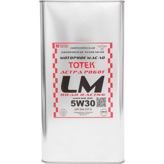 Моторное масло ТОТЕК Астра Робот LM Road Racing SAE 5W30