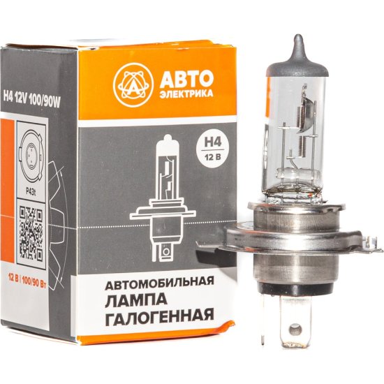 Автолампа АВТОЭЛЕКТРИКА h4 12-100/90