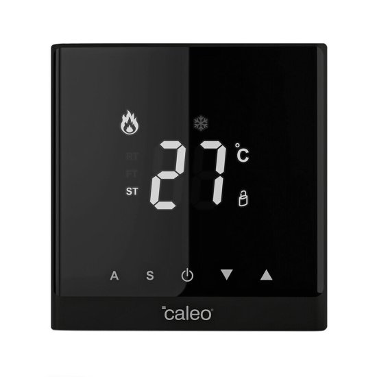 Терморегулятор электронный сенсорный для теплого пола Caleo C732 черный