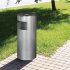 Урна мусорная 30 л металлическая алюминий