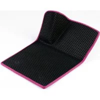 Водительский коврик для Audi Audi A6 С5 1997 - 2004 (Ауди А6 С5) ЕВА EVA без разреза Vicecar 1DL3007-розовый