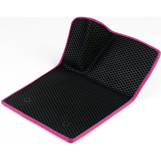 Водительский коврик для Audi Audi A6 С5 1997 - 2004 (Ауди А6 С5) ЕВА EVA без разреза Vicecar 1DL3007-розовый