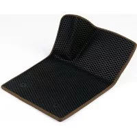 Водительский коврик для BMW Х3 F25 2010 - 2017 (БМВ Х3 Ф25) ЕВА EVA без разреза Vicecar 1DL4008-коричневый