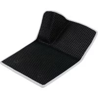 Водительский коврик для BMW Х3 F25 2010 - 2017 (БМВ Х3 Ф25) ЕВА EVA без разреза Vicecar 1DL4008-белый